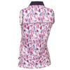 Calvin Klein Golf Ladies Manelle Sleeveless Polo Shirt Glitch Print 