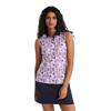Calvin Klein Golf Ladies Manelle Sleeveless Polo Shirt Glitch Print 