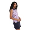 Calvin Klein Golf Ladies Manelle Sleeveless Polo Shirt Glitch Print 