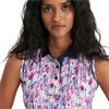 Calvin Klein Golf Ladies Manelle Sleeveless Polo Shirt Glitch Print 
