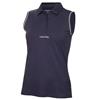 Calvin Klein Golf Ladies Manelle Sleeveless Polo Shirt Navy