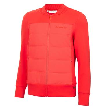 Calvin Klein Golf Ladies Hadleigh Hybrid Jacket Coral Red
