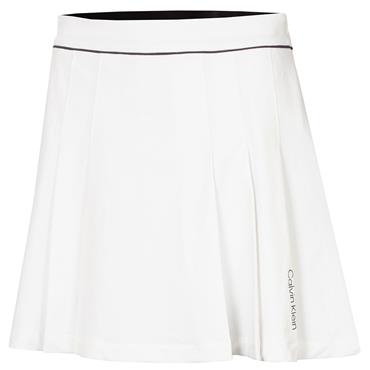 Calvin Klein Golf Ladies Skylar Pleated Skort White