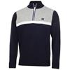Calvin Klein Golf Gents Magnet ½ Zip Lined Sweater Navy - Grey