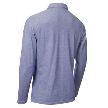 Calvin Klein Golf Gents Bayard Long Sleeve Polo Shirt French Blue