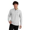 Calvin Klein Golf Gents Bayard Long Sleeve Polo Shirt Silver Marl
