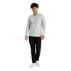 Calvin Klein Golf Gents Bayard Long Sleeve Polo Shirt Silver Marl