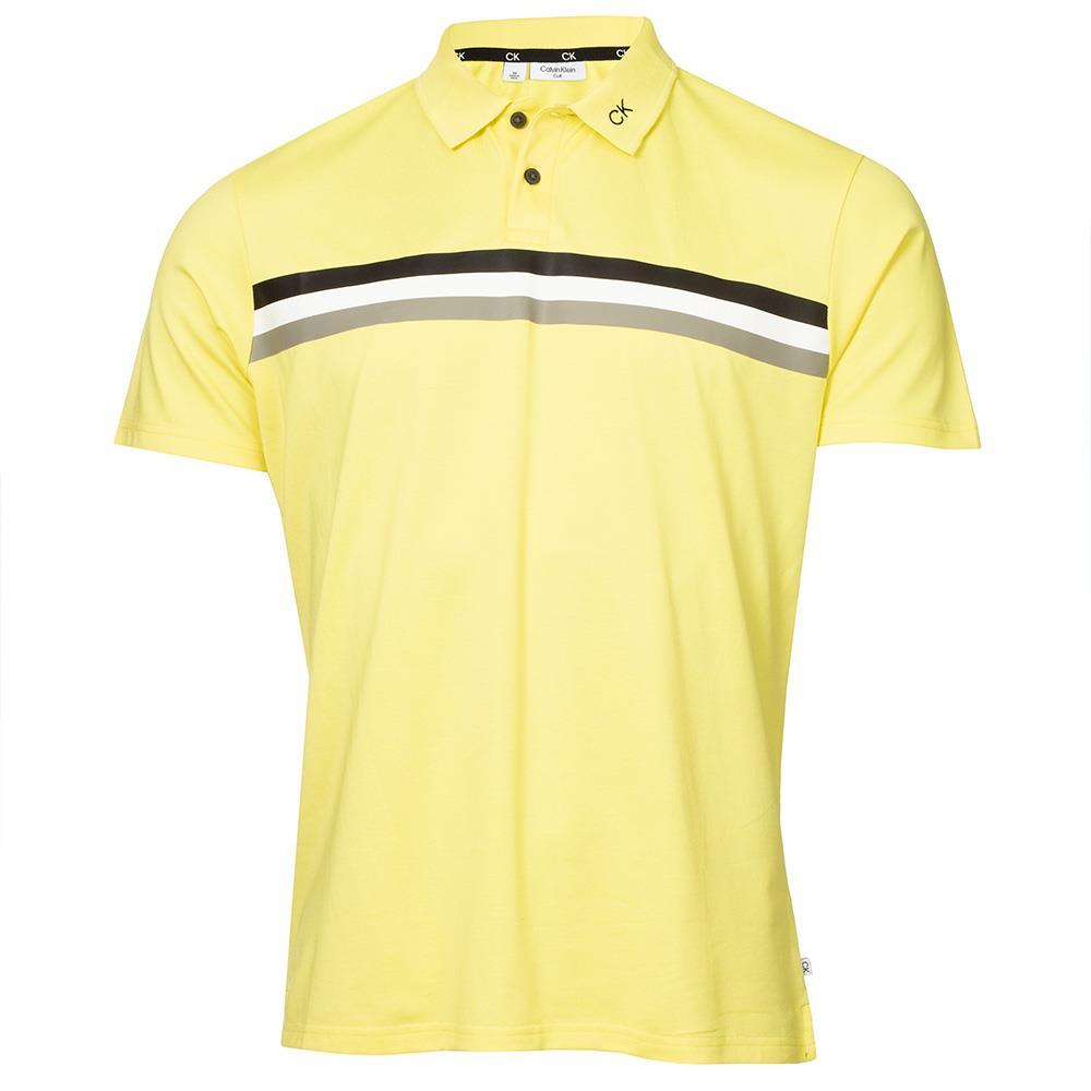 Calvin Klein Golf Gents Parker Polo Shirt Acid Yellow