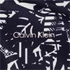 Calvin Klein Golf Gents Printed Windbreaker White - Evening Blue