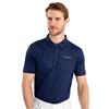 Calvin Klein Golf Gents Abstract Watercolour Printed Polo Shirt Navy