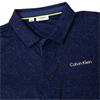 Calvin Klein Golf Gents Abstract Watercolour Printed Polo Shirt Navy