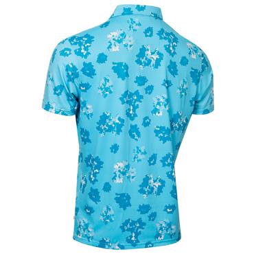 Calvin Klein Golf Gents Cyber Floral Printed Polo Shirt Aquarius