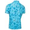 Calvin Klein Golf Gents Cyber Floral Printed Polo Shirt Aquarius