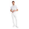 Calvin Klein Golf Gents Cyber Floral Printed Polo Shirt White