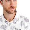 Calvin Klein Golf Gents Cyber Floral Printed Polo Shirt White