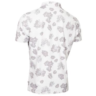 Calvin Klein Golf Gents Cyber Floral Printed Polo Shirt White