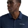 Calvin Klein Golf Gents Marble Print Polo Shirt Navy