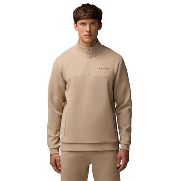 Castore Gents Flex Lifestyle Scuba ¼ Zip Top Mushroom