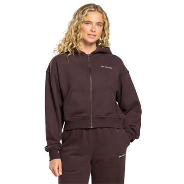 Gym+Coffee Ladies Daily Zip Hoodie Mocha