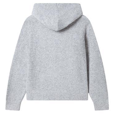 Gym+Coffee Ladies Knit Hoodie Heather Grey