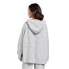 Gym+Coffee Ladies Knit Hoodie Heather Grey