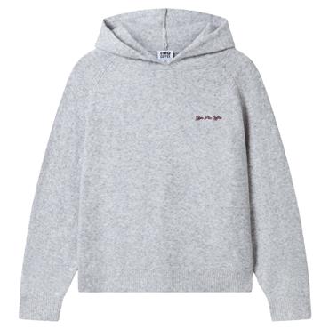 Gym+Coffee Ladies Knit Hoodie Heather Grey