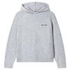 Gym+Coffee Ladies Knit Hoodie Heather Grey