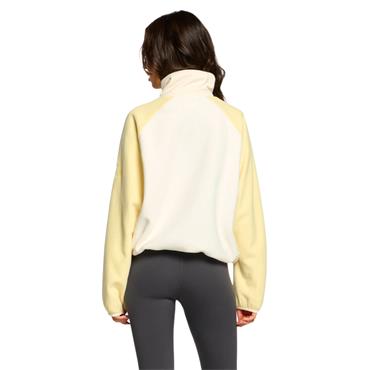 Gym+Coffee Ladies Snap Polar Fleece Pale Vanilla
