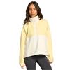 Gym+Coffee Ladies Snap Polar Fleece Pale Vanilla