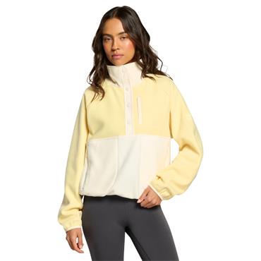 Gym+Coffee Ladies Snap Polar Fleece Pale Vanilla