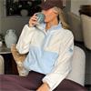 Gym+Coffee Ladies Snap Polar Fleece Glacial Blue