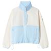 Gym+Coffee Ladies Snap Polar Fleece Glacial Blue