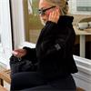 Gym+Coffee Ladies Industry Fleece ½ Zip Deep Black