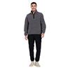 Gym+Coffee Gents Half Zip Polar Fleece Dark Heather Grey