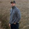 Gym+Coffee Gents Half Zip Polar Fleece Dark Heather Grey