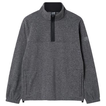 Gym+Coffee Gents Half Zip Polar Fleece Dark Heather Grey