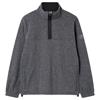 Gym+Coffee Gents Half Zip Polar Fleece Dark Heather Grey