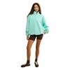 Gym+Coffee Ladies Snap Collar Sierra Sweatshirt Peppermint