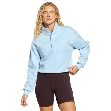 Gym+Coffee Ladies Daily Snap Collar Sierra Sweatshirt Glacial Blue