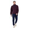 Gym+Coffee Gents Half Zip Polar Fleece Grape Noir
