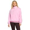 Gym+Coffee Ladies Snap Collar Sierra Sweatshirt Pink Blossom