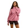 Gym+Coffee Ladies Snap Collar Sierra Sweatshirt Pink Velvet