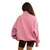 Gym+Coffee Ladies Snap Collar Sierra Sweatshirt Pink Velvet