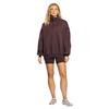 Gym+Coffee Ladies Snap Collar Sierra Sweatshirt Mocha Bean