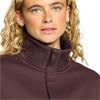 Gym+Coffee Ladies Snap Collar Sierra Sweatshirt Mocha Bean