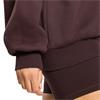 Gym+Coffee Ladies Snap Collar Sierra Sweatshirt Mocha Bean