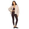 Gym+Coffee Ladies Industry Fleece Hooded Full Zip Natural