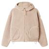 Gym+Coffee Ladies Industry Fleece Hooded Full Zip Natural