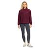 Gym+Coffee Ladies Polar Half Zip Fleece Cherry Crush