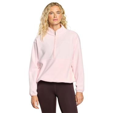 Gym+Coffee Ladies Polar Half Zip Fleece Ballet Pink